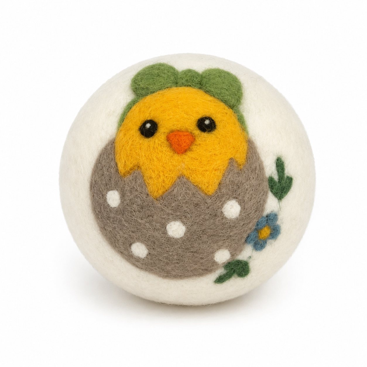 Ethical Global - Birds: Eco Wool Dryer Balls Fair Trade: Chick with Bow