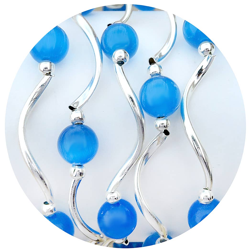 My Fun Colors - Cats Eye Bracelets Select from 12 Color Styles: Persimmon Cats Eye Bracelet