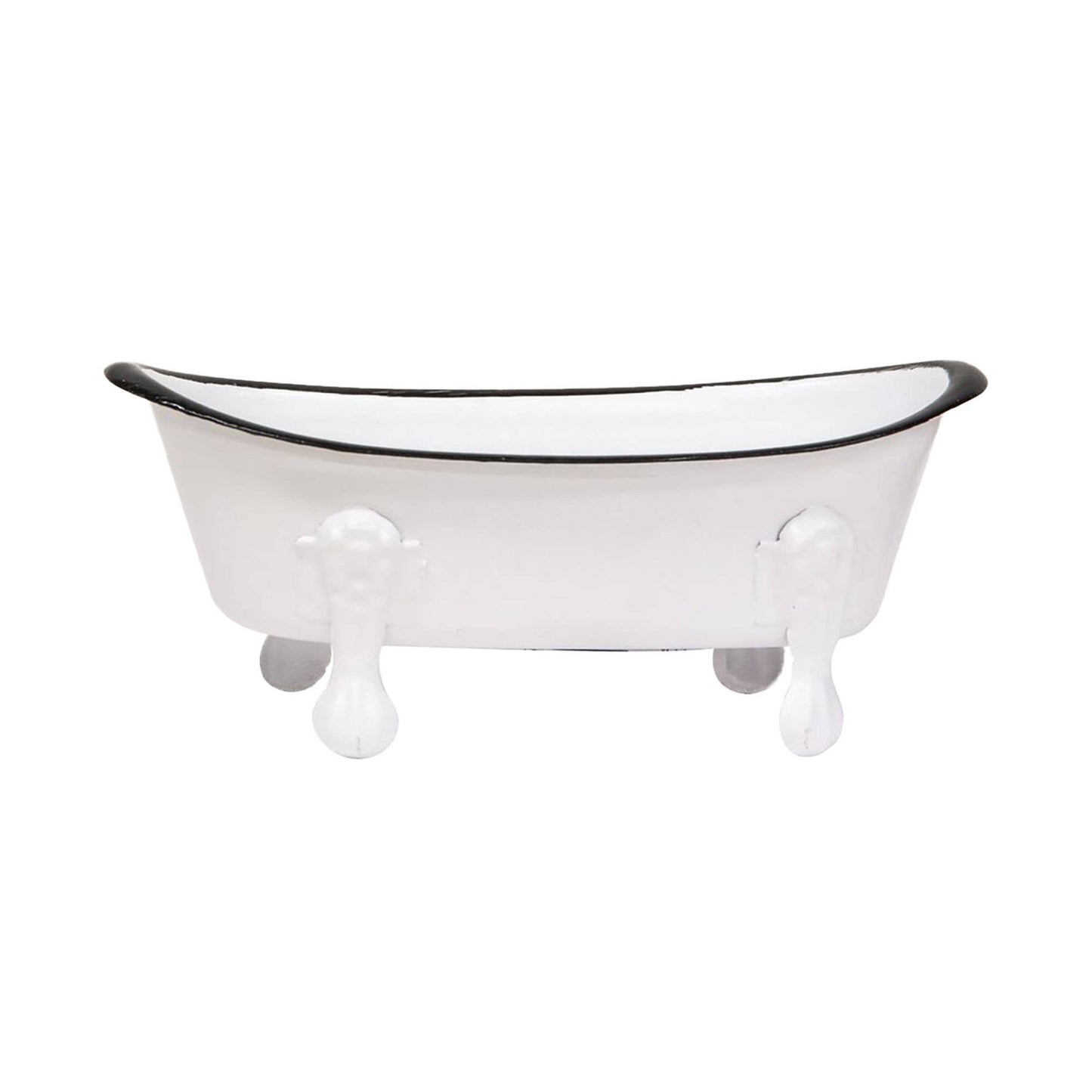 CWI Gifts - White Iron Bathtub Soap Dish..
