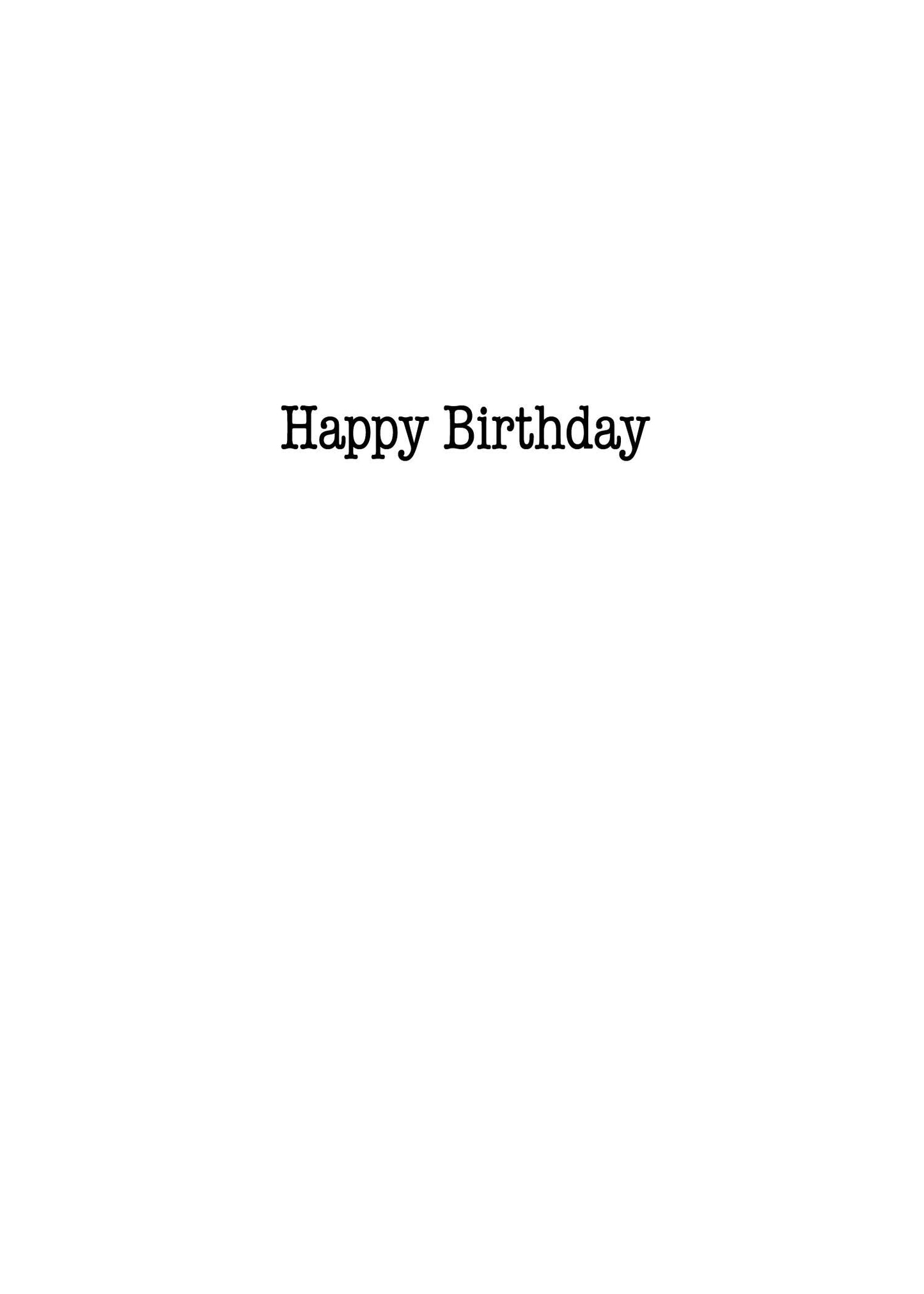 Actual Pictures - AP1534 Birthday Card