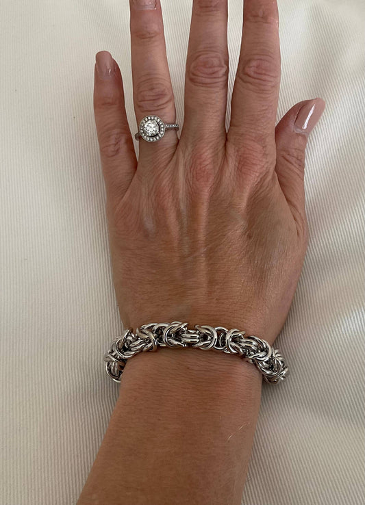 My Best Kept Jewelry - Knotted Silver Statement Bracelet