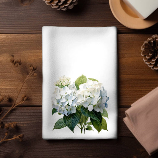 Fernville Creations - Elegant Hydrangea Fingertip Towel for Luxury Bath Decor