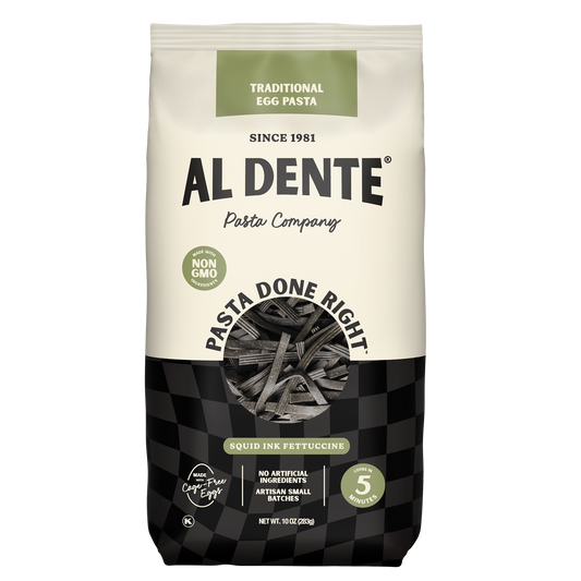 Al Dente Pasta - Traditional Squid Ink Fettuccine