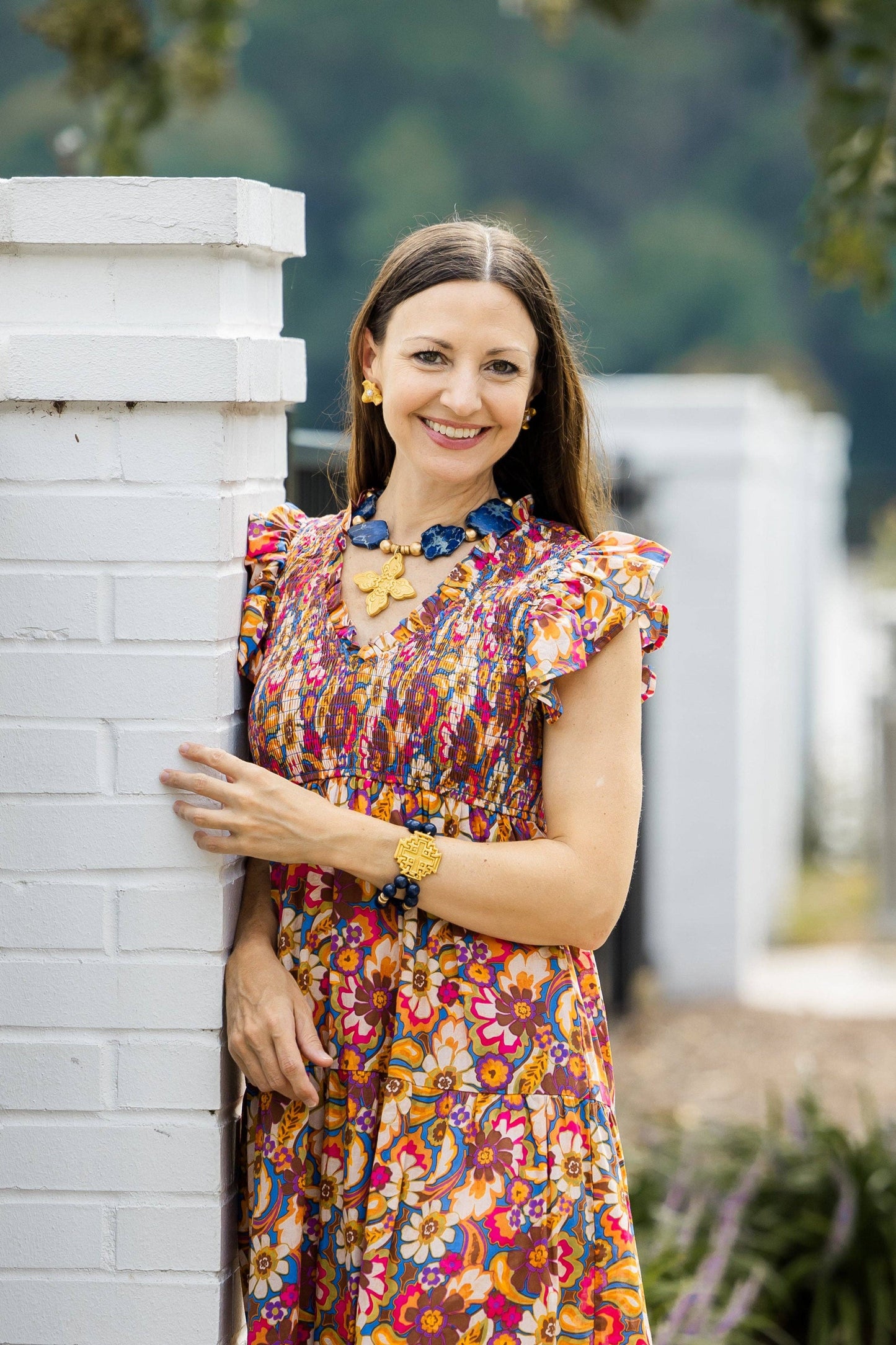 Hidden Truth Jewelry - Blue Lapis with Jerusalem Cross