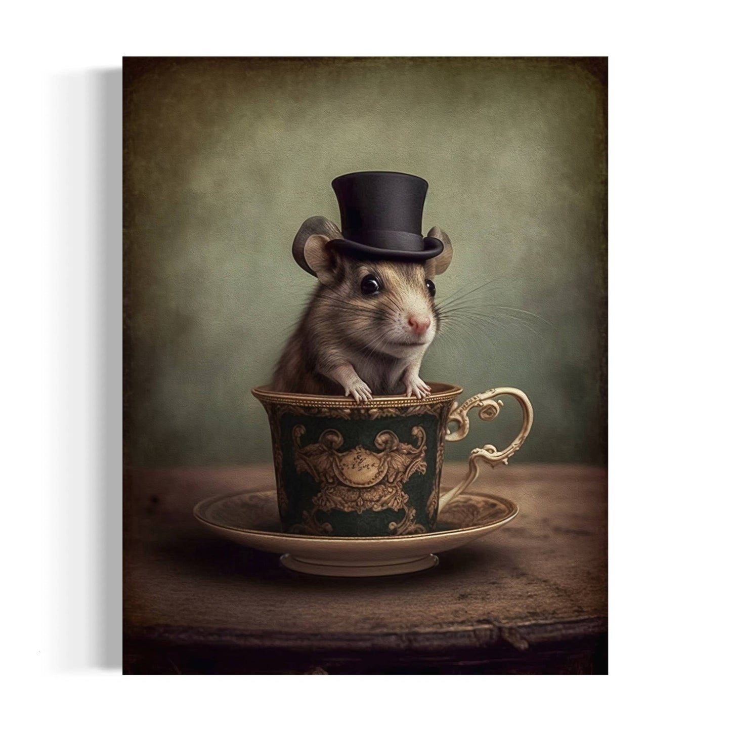 Salty Alyce - Mouse in A Tea Cup Wall Decor EB114