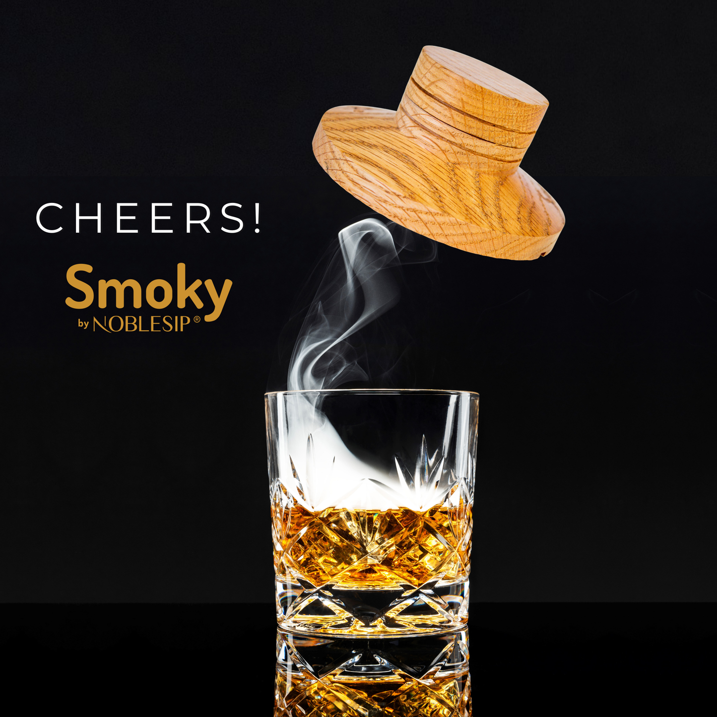 NOBLESIP - Whiskey Cocktail Smoker Kit, Men Gift Set. Father's day gift: No Personalization