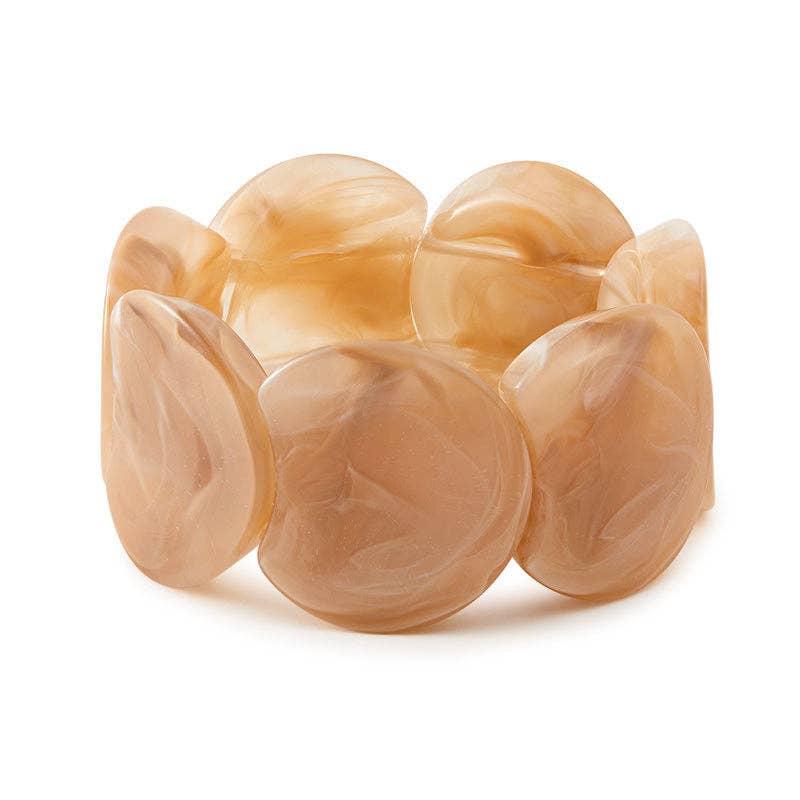 Dipped Shop - Trendy Irregular Texture Acrylic Bangle Bracelet DP25E767: C1