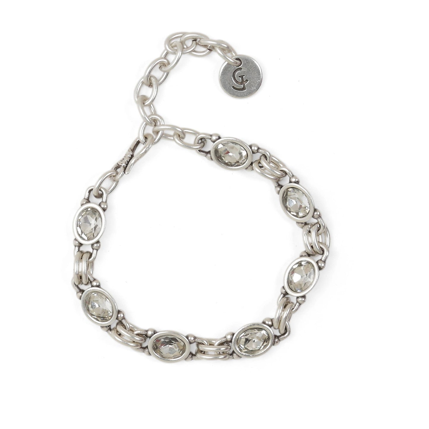 Chanour - Handmade Crystal Pewter Bracelet - 2826