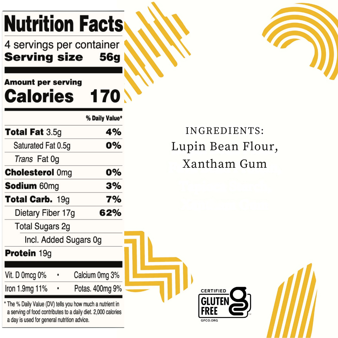 Kaizen Food Company - Ziti 2g Net Carb High Protein Pasta - Fewer Carbs, Keto