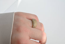 Load image into Gallery viewer, Blueyejewelry - Diamond Dome Ring - Waterproof Pave CZ Chunky Dome Ring 0477: 8