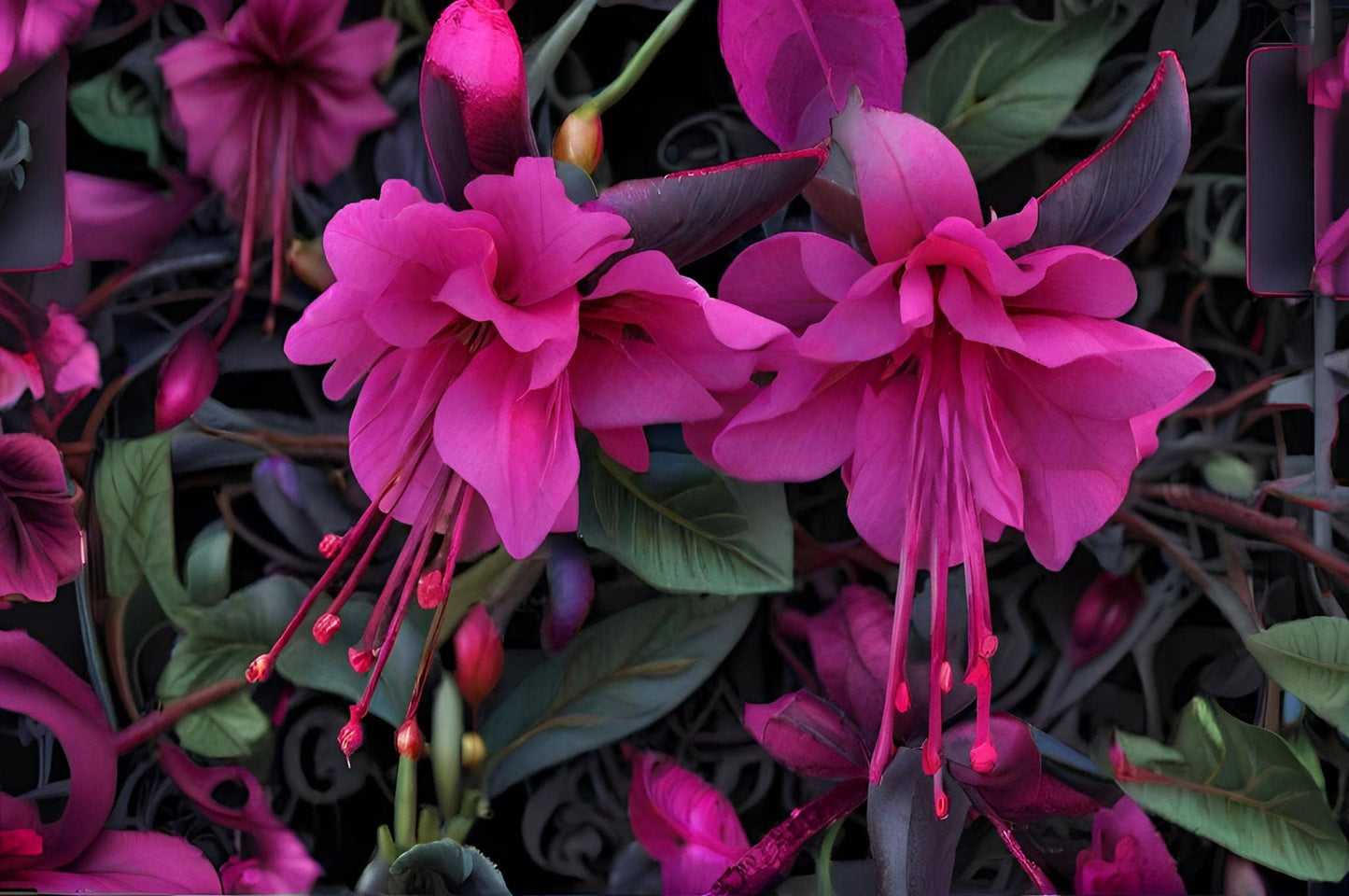 Wicked Cool Unicorn - Gothic Floral 5 x 7 Greeting Cards: 002