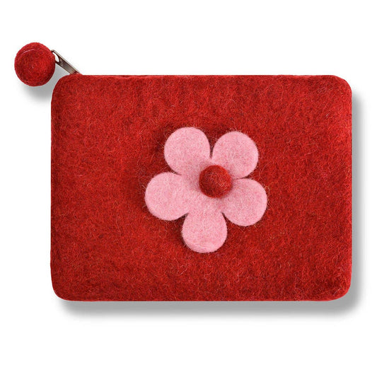 BNB Crafts Inc. - One Layer Flower Coin Purse: Green