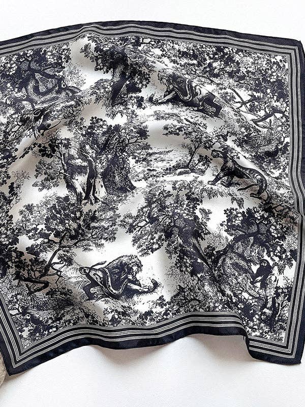 UZ Wholesale Store - Keep Warm Printed Shawl&Scarf: BLACK / One_size