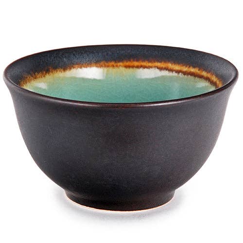 Urban Tokyo - Midori Kanyu 4.5"Dia x 2.5"H Porcelain Rice Bowl
