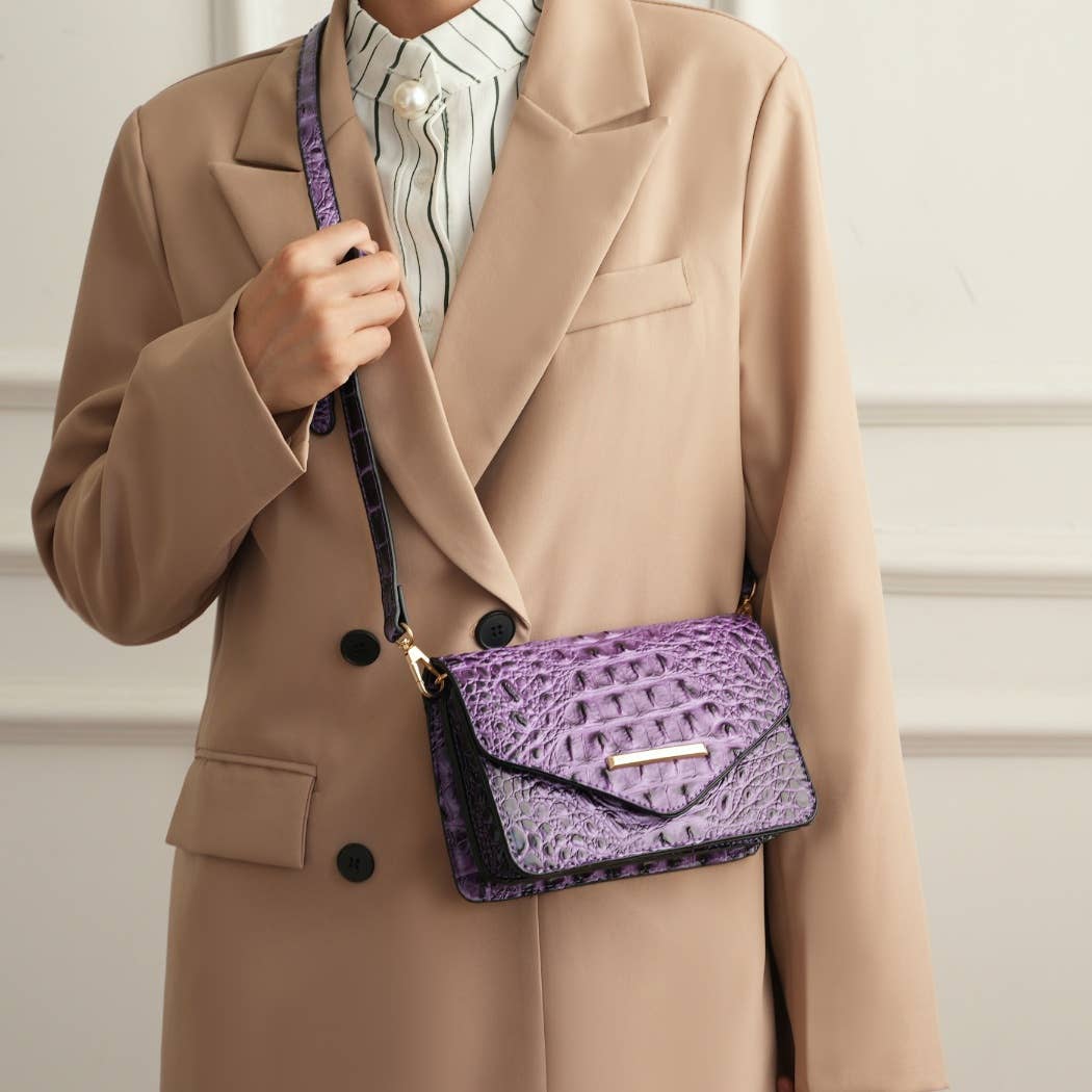 MKF Collection - MKF Vanta Women's Saddle Crossbody Fashion Handbag.: Black