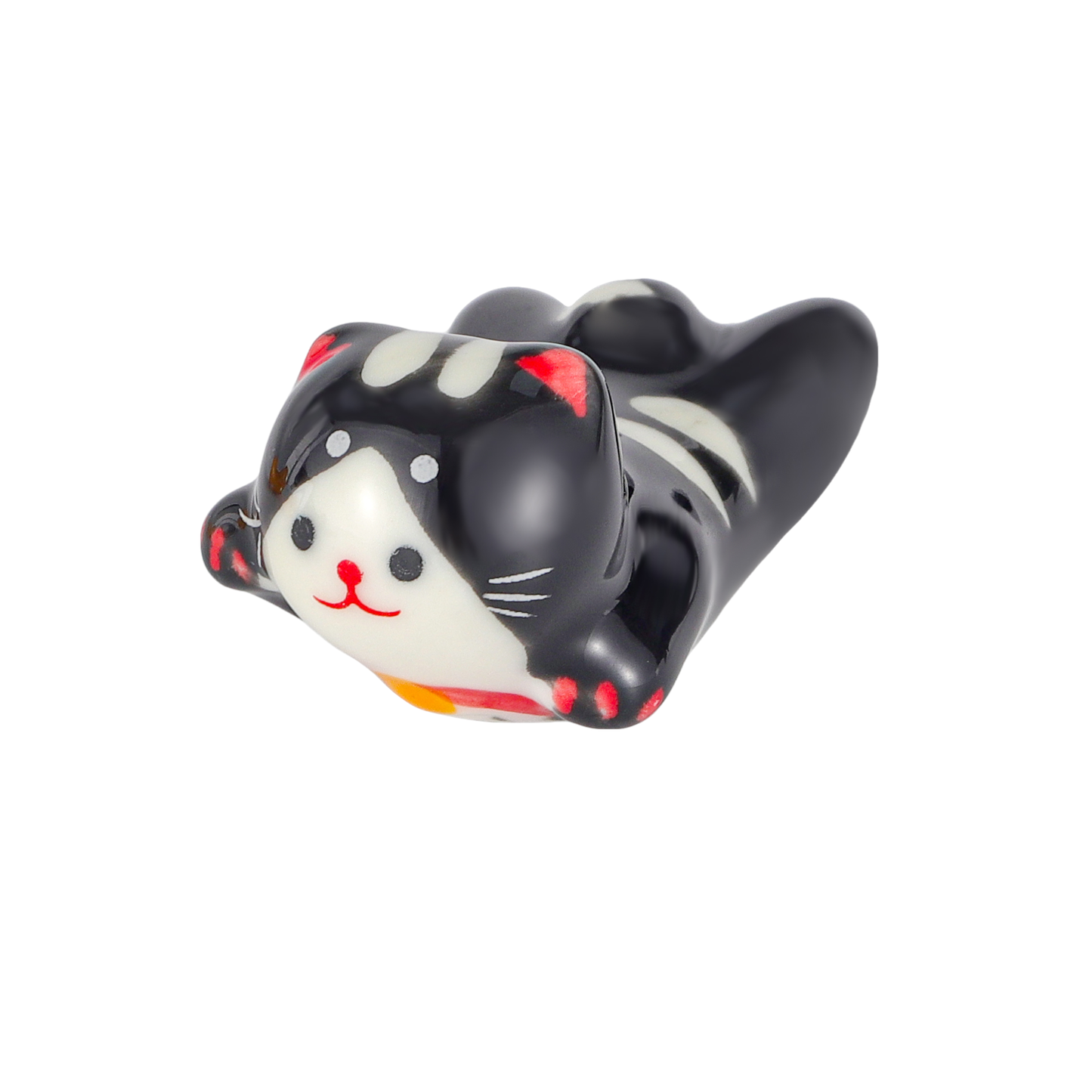 Urban Tokyo - Cat Chopsticks Rest 2"L Black (12/288)