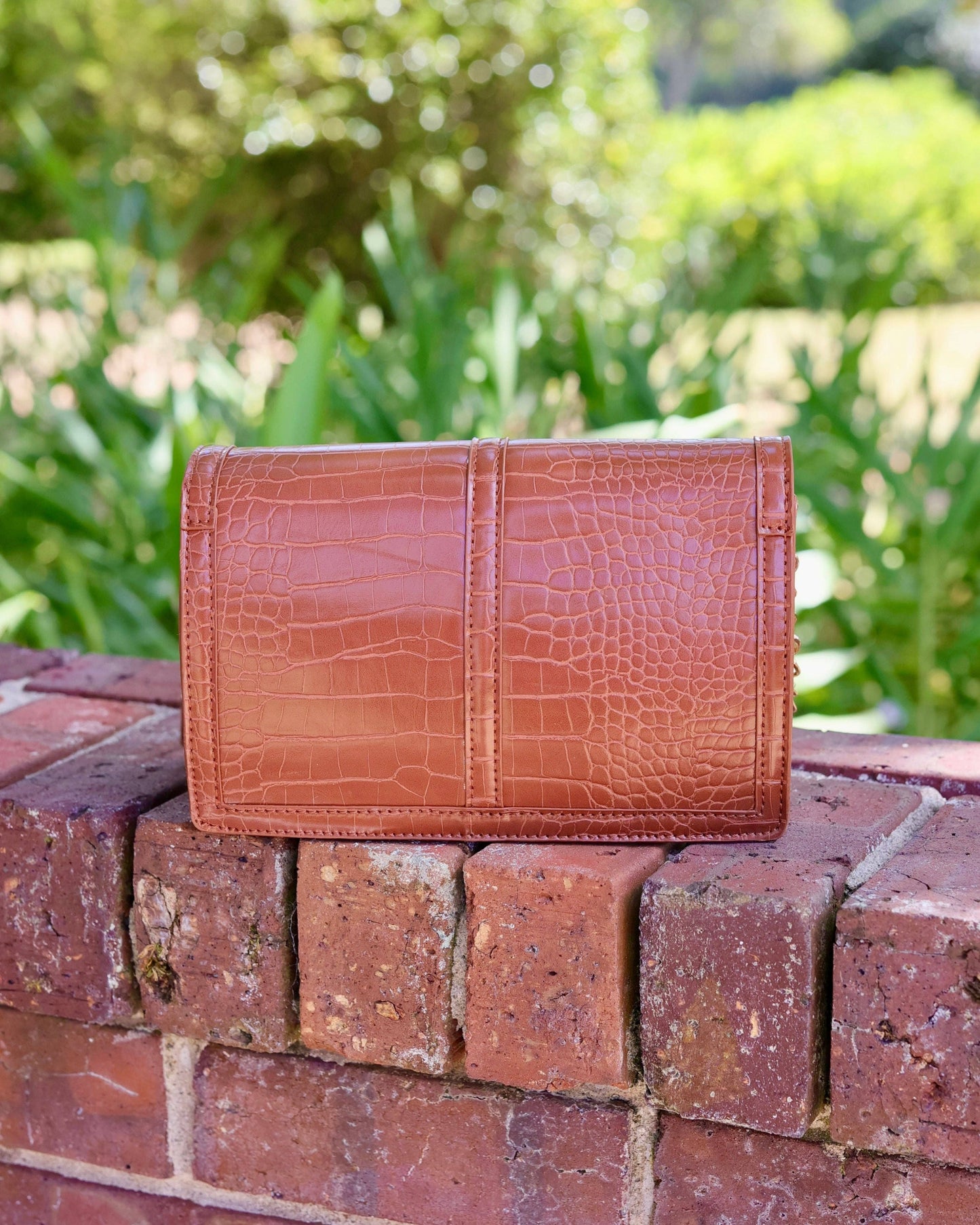 Caroline Hill - Cecilia Circle Logo Handbag Saddle EC: Default