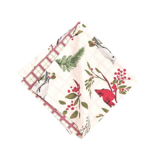 C&F Home - Christmas Sprig Birds Napkin