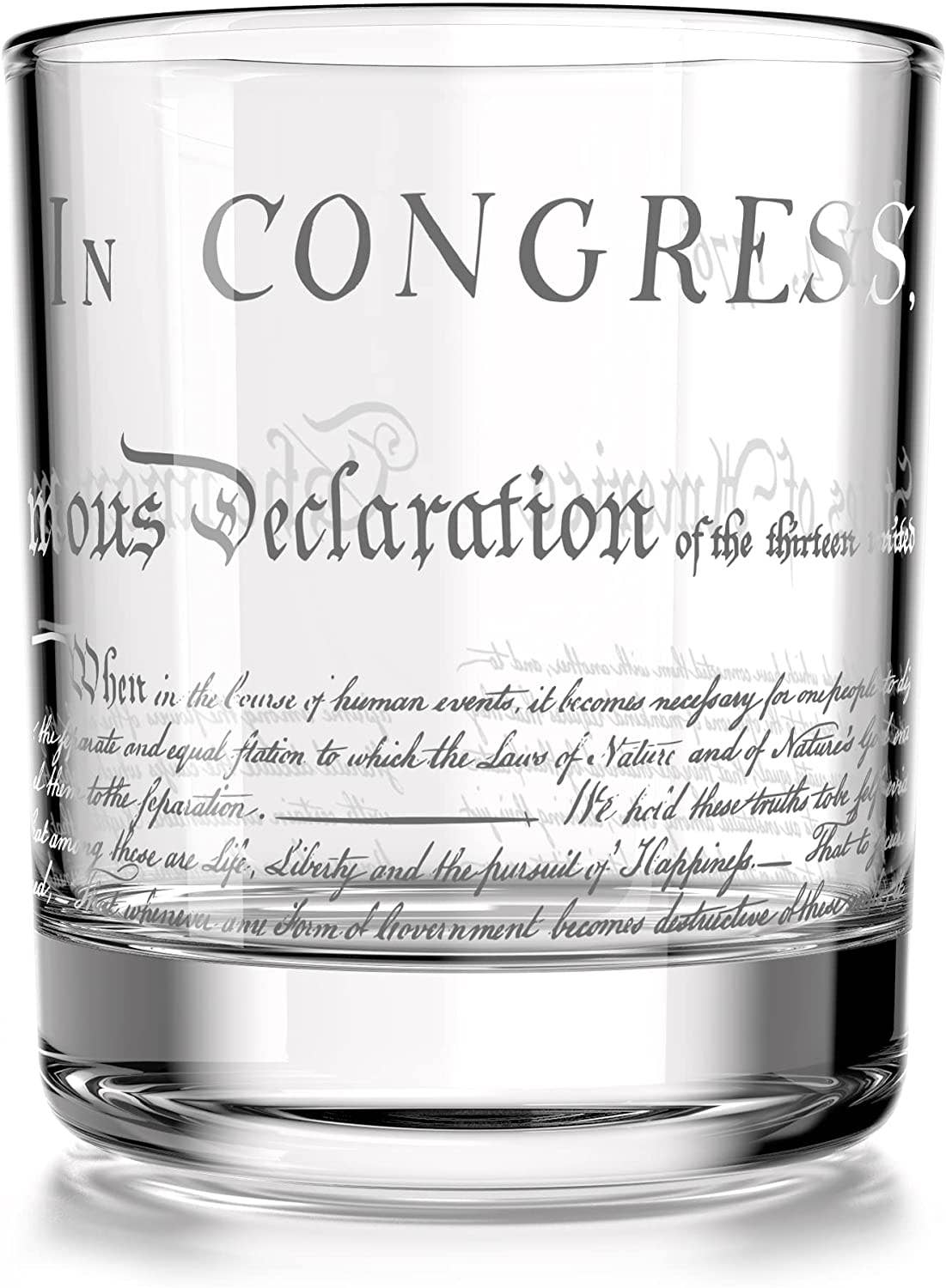 Old Southern Brass - Declaration of Independence Decanter Whiskey Glass Gift Set