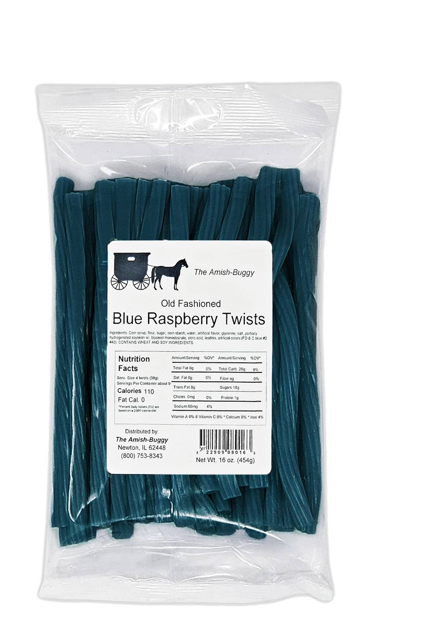 Arndt's Fudgery LLC - Licorice Twists 16 oz. Bag: Black