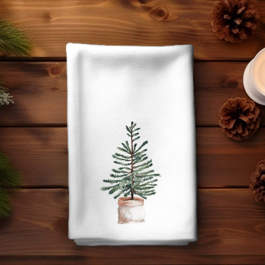 Fernville Creations - Evergreen Fingertip Towel for Elegant Rustic Home Decor