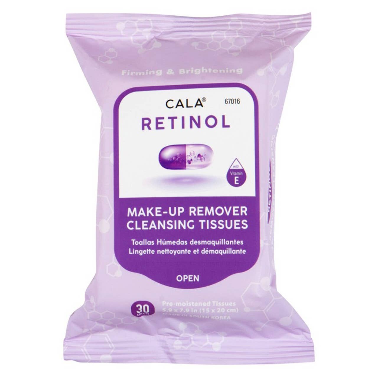 Best Beauty Group - Cala Makeup Remover Wipes Tissue Cleanser: Aloe Vera
