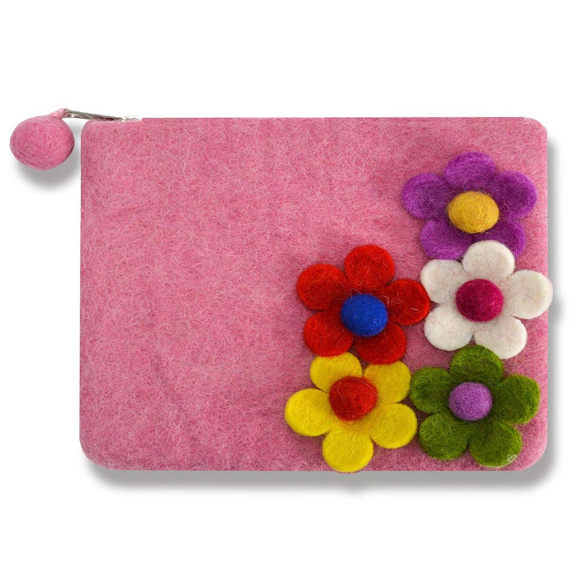 BNB Crafts Inc. - Five side flower Zip coin purses: Purple