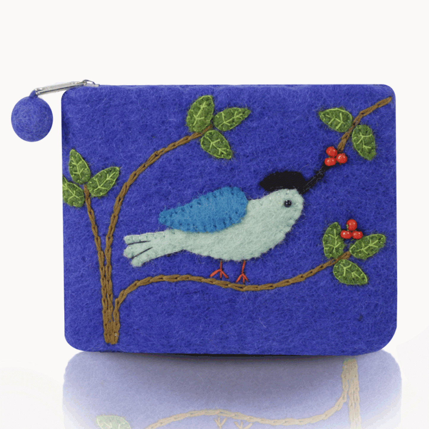 BNB Crafts Inc. - Bird on the Branch Theme Coin Purse: Purple