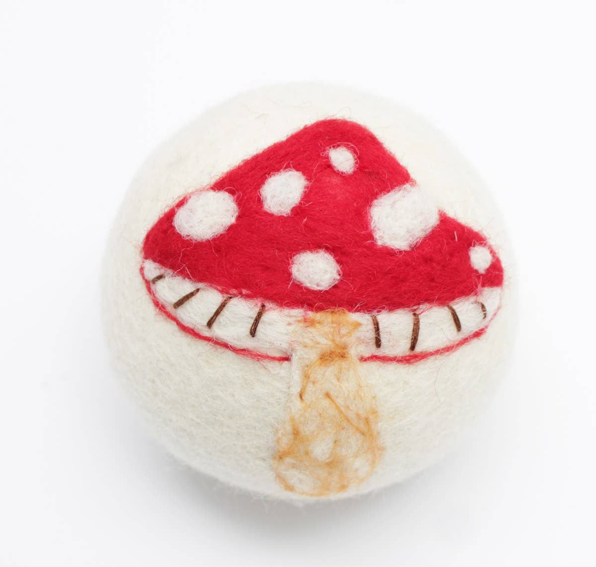 Ethical Global - Mushrooms: Eco Wool Dryer Balls Fair Trade: Colorful Red