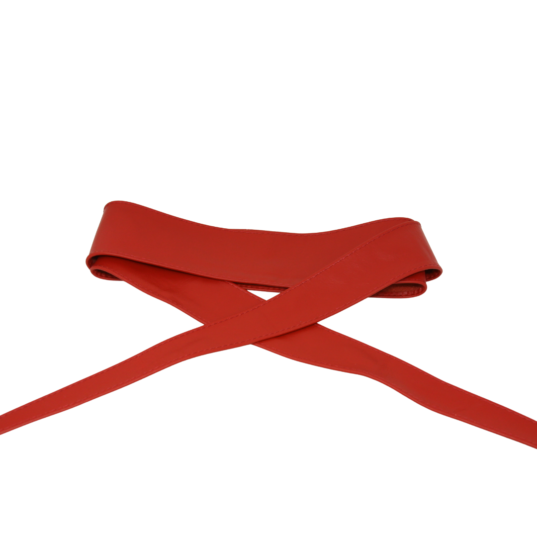 German Fuentes Handbags - CINT-02 SUEDE LEATHER WRAP BELT: Olive