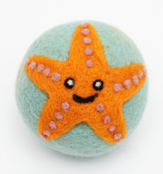 Ethical Global - Sea Creatures: Eco Wool Dryer Balls Fair Trade: Starfish
