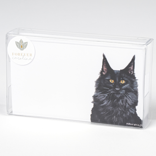 Forever Caroline LLC - Black Cat Tiny Cards | Pack of 60 "Love Notes"