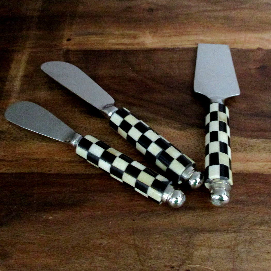 Shastra Home - Checker Cheese Knife S/3