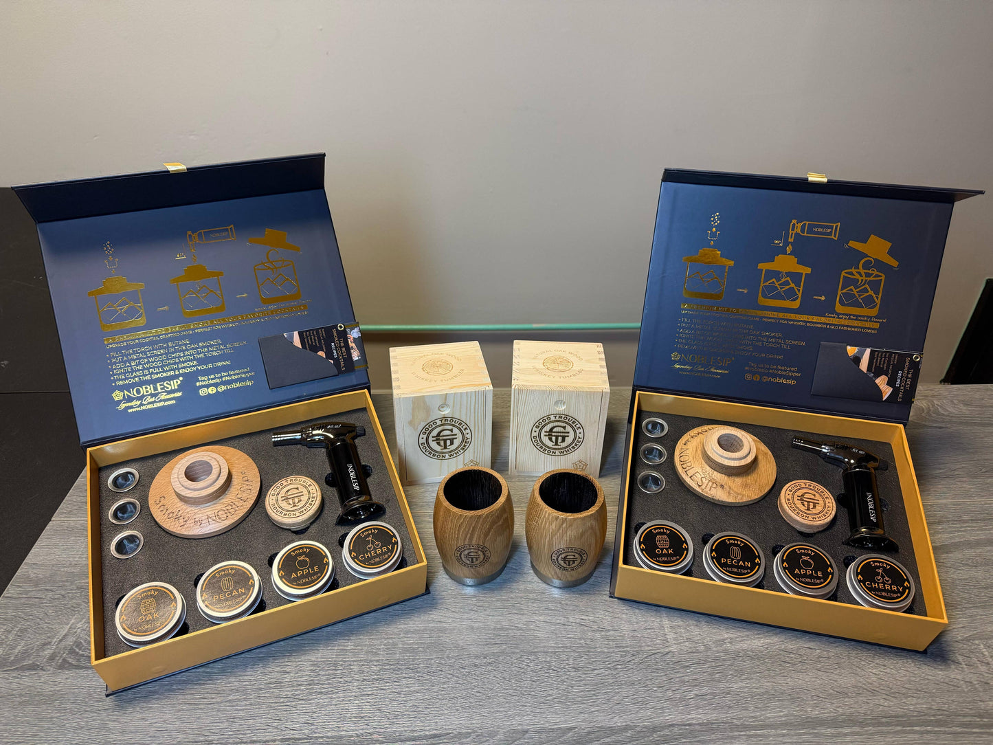 NOBLESIP - Whiskey Cocktail Smoker Kit, Men Gift Set. Father's day gift: No Personalization
