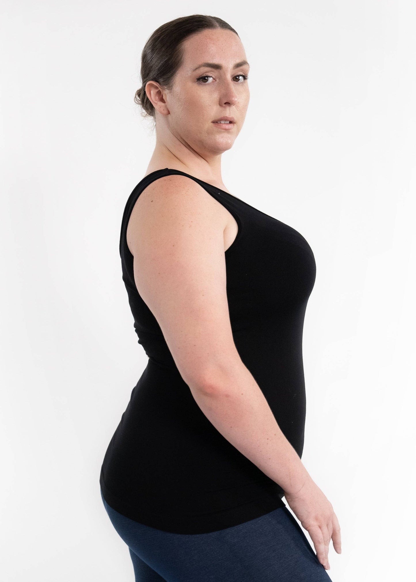 ELIETIAN - Reversible Tank - Curvy Fit: Black