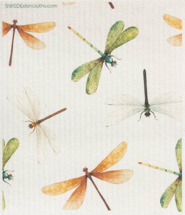 SWEDEdishcloths - Swedish Dishcloth Dragonfly Collage - Thumbnail 4