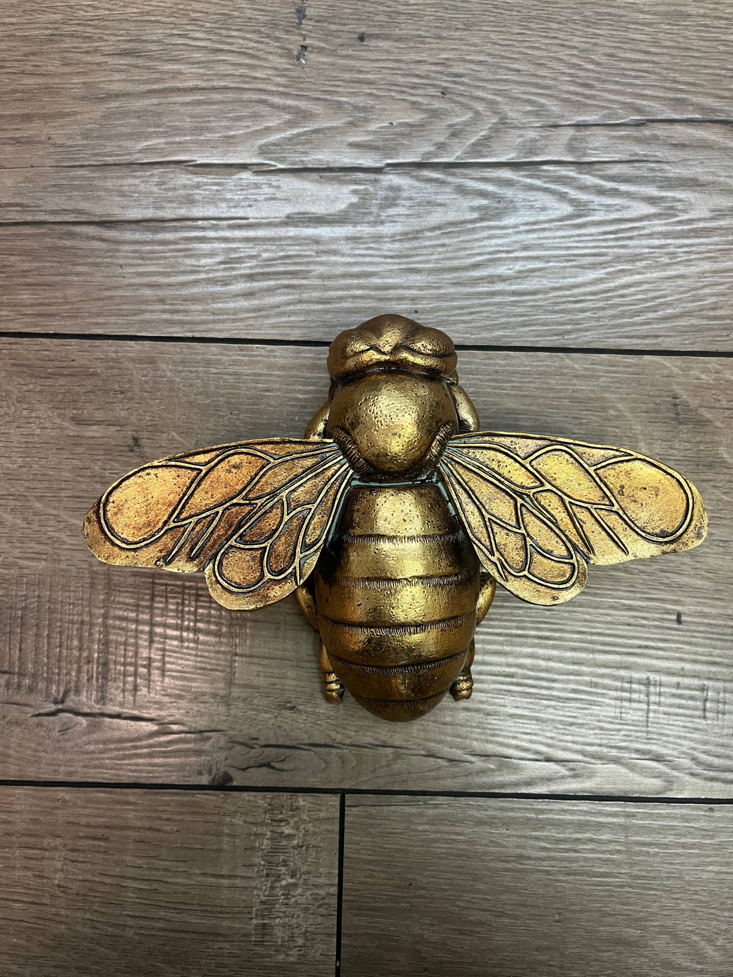 Modern World by Contrast Inc. - Gold Bee Wall Decor