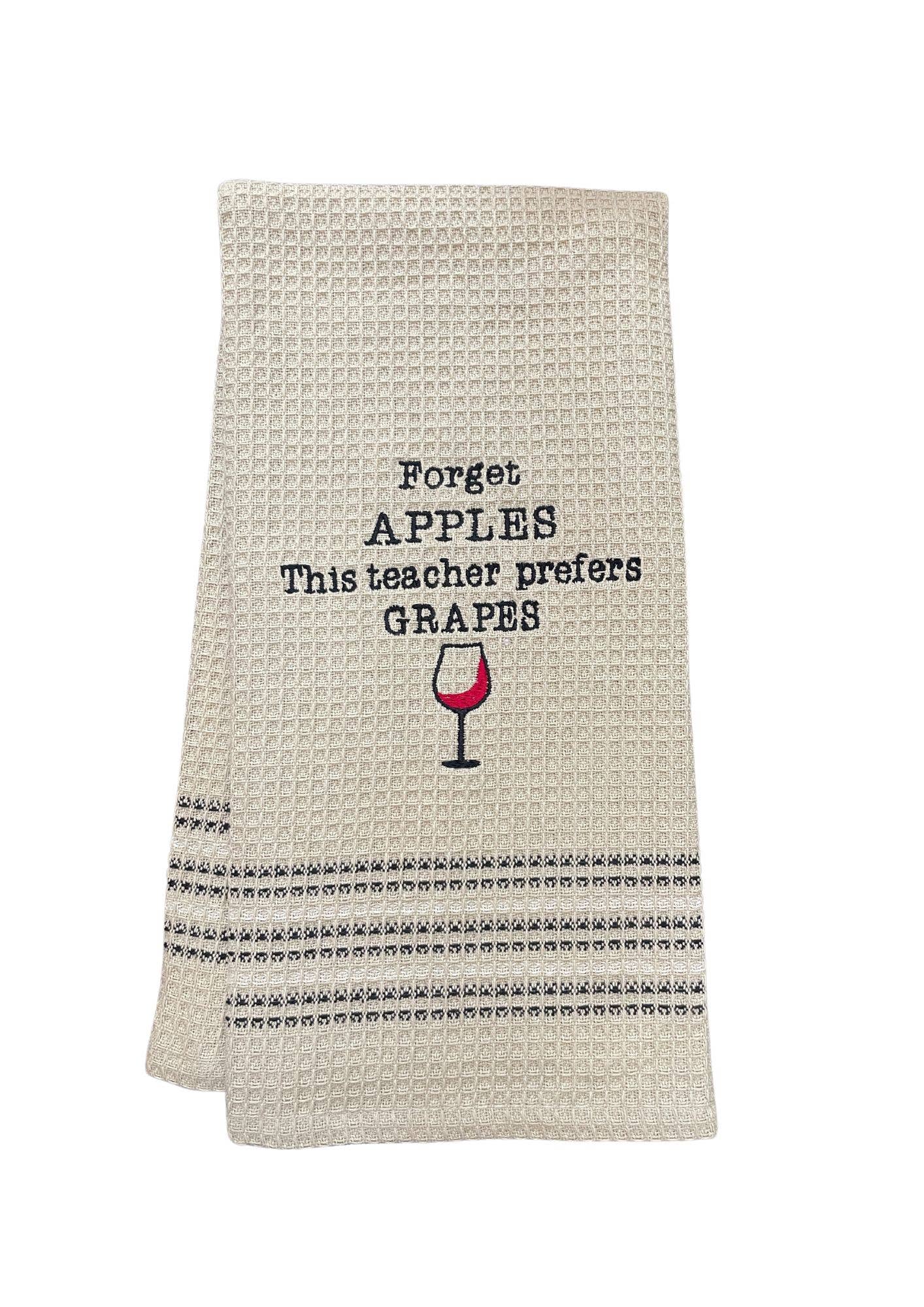 Mona B. - PREFERS GRAPES  DISHTOWEL- Set Of 2, MH-284