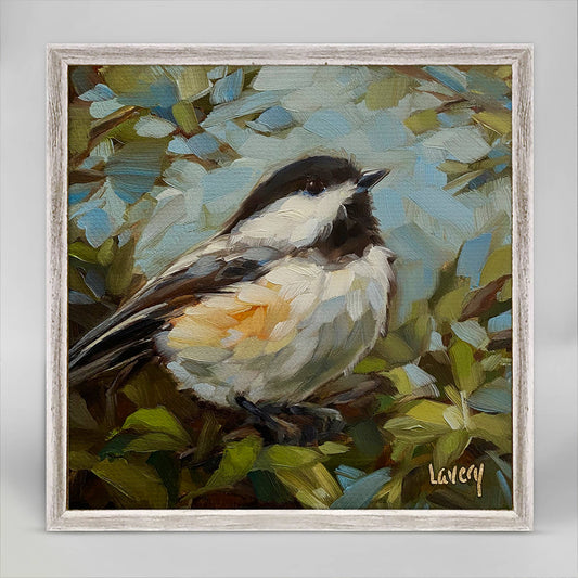 GreenBox Art - Chickadee In Bush Mini Framed Canvas