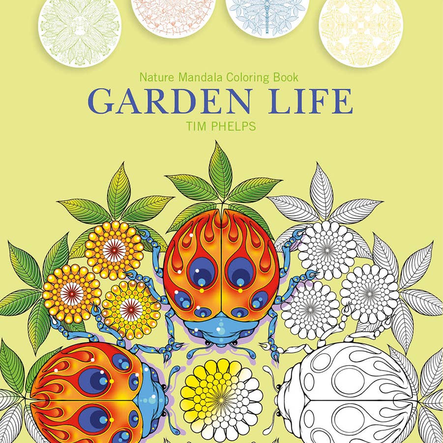 Schiffer Publishing - Garden Life: Nature Mandala Coloring Book