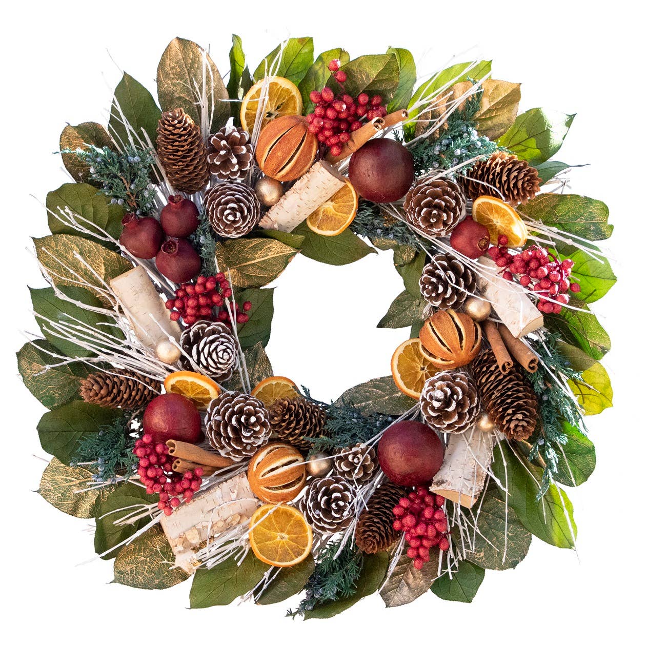 Andaluca - Pomegranate Citrus Wreath - Thumbnail 2