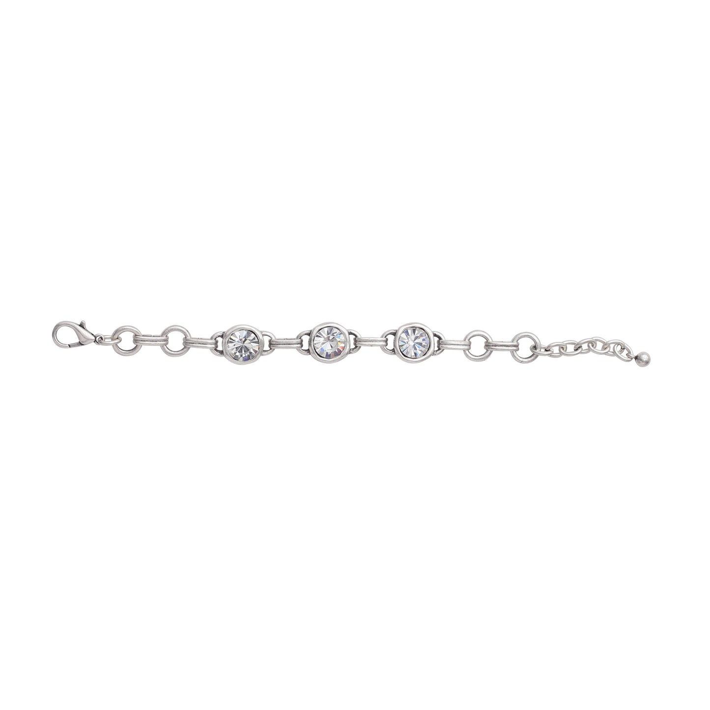 Chanour - Handmade Crystal Pewter Bracelet - 2930