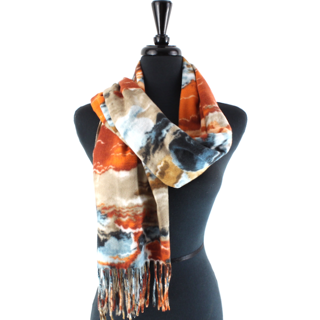Pretty Persuasions - S23290 Cloudy Skies Scarf: 01 Fuchsia