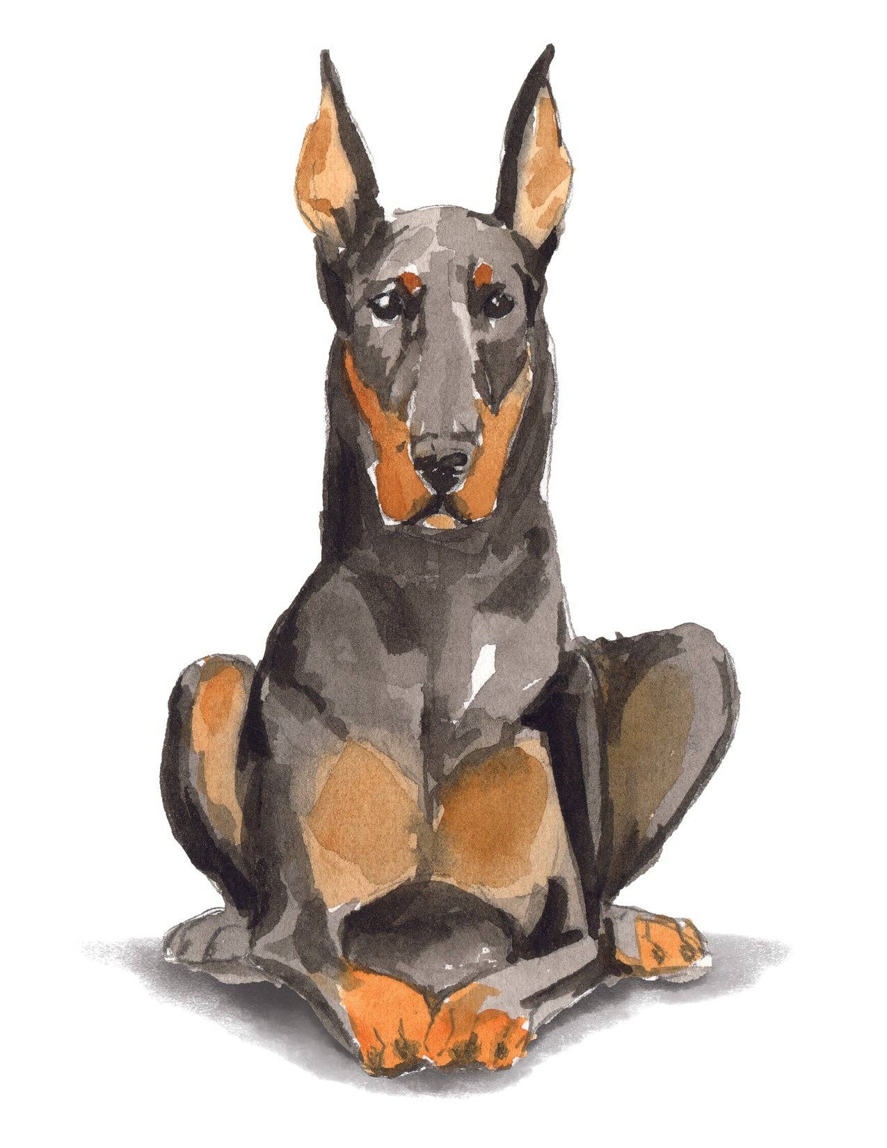 Bourbon & Bacon - Doberman Note Cards