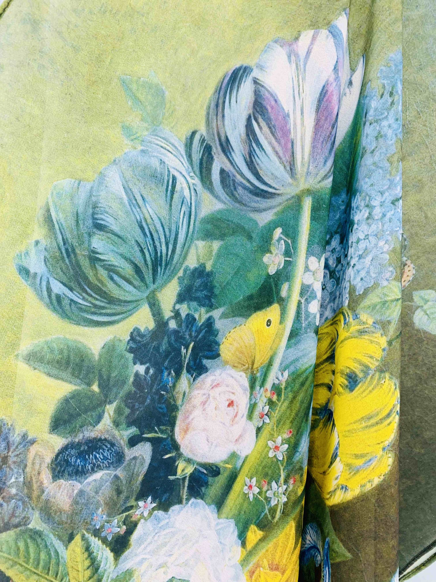 JC Sunny Fashion - JC071041 Green-Multi Oil Painting Kimono