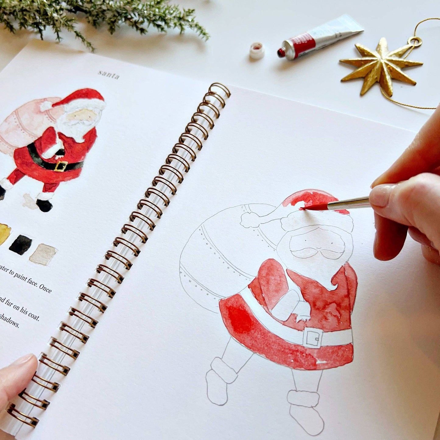 emily lex studio - Christmas watercolor workbook presale