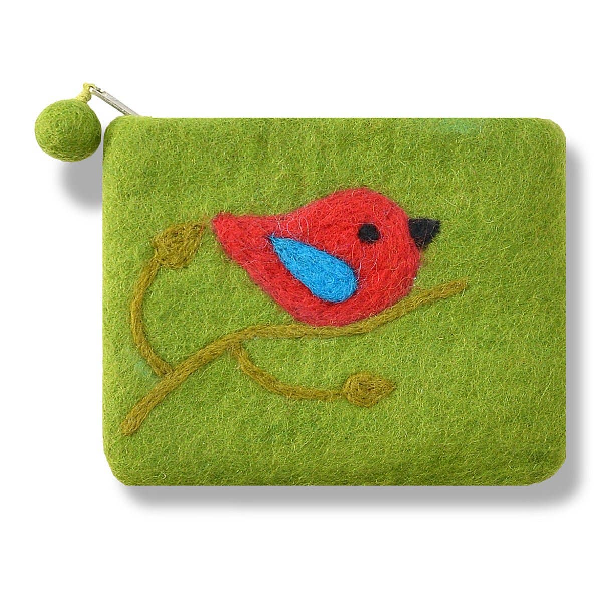 BNB Crafts Inc. - One Bird Design Coin Purse: Turquoise