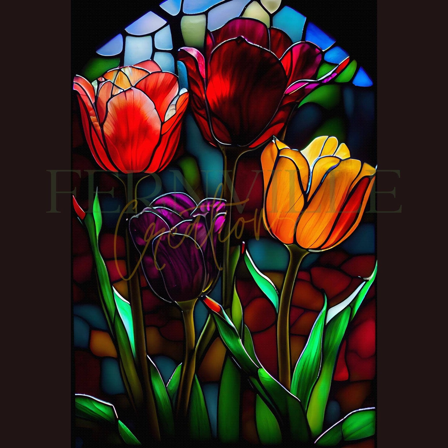 Fernville Creations - Tempered Glass Cutting Board & Charcuterie Serving Tray: 12x15 Inch