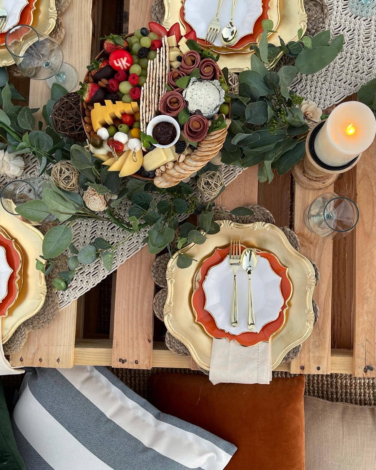 Eid Creations - 8 Terra Cotta Lunch Plates