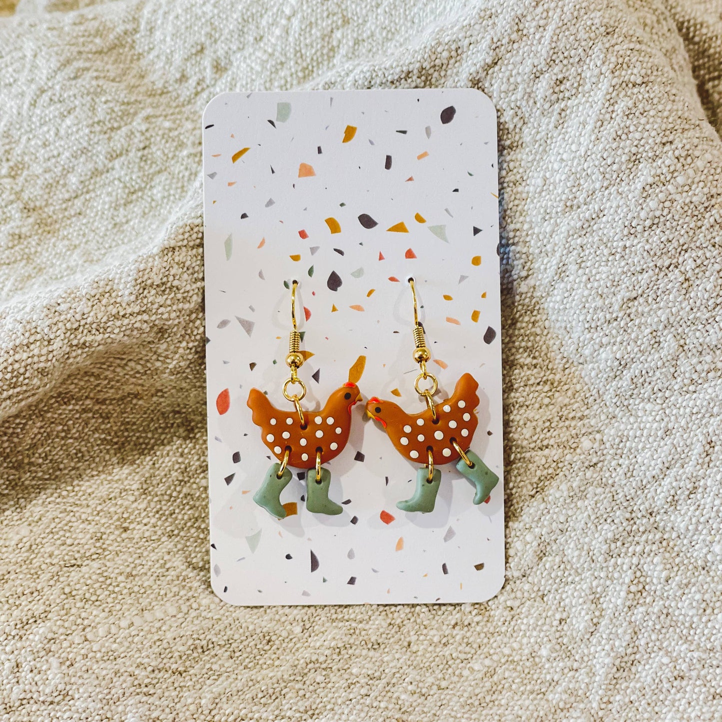 Sydni Carlson Art - Assorted Pack: Chickens with Boots Earrings